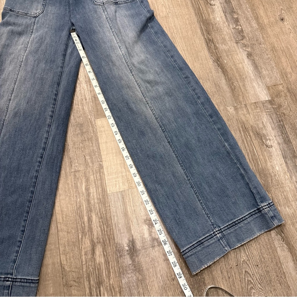 Anthropologie Pilcro and the Letterpress Jumpsuit Wide Leg Denim Jumpsuit - Picture 7 of 13